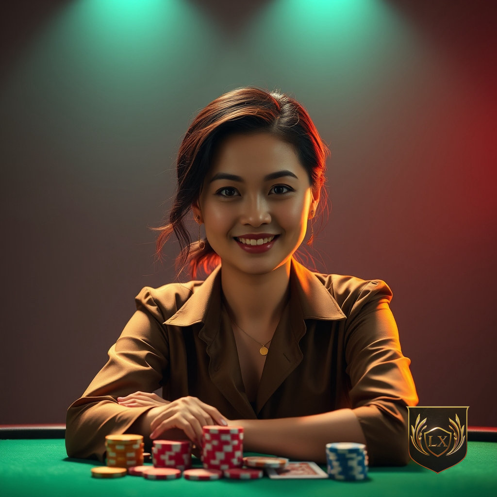 lxtoto casino online uang asli LXTOTO - meja kasino kartu dan chips berkilau